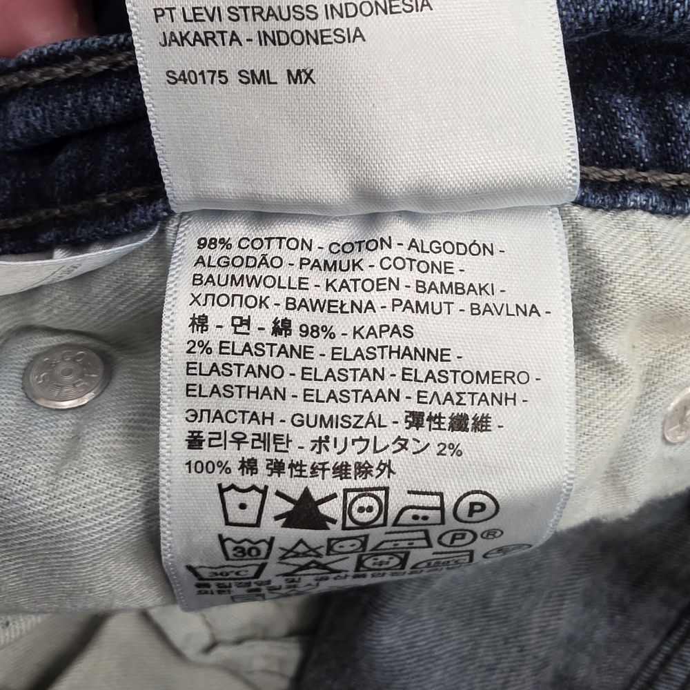 Levi's Dark Blue Relaxed Fit 541 Jeans - Picture 8 of 8